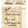 Lituanie - Ville de Siauliai - 10 centauru - Série IJ - 27/07/1991 - Etat : NEUF