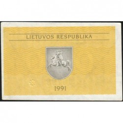 Lituanie - Pick 31a - 0,50 talonas - Série AI - 1991 - Etat : SUP+