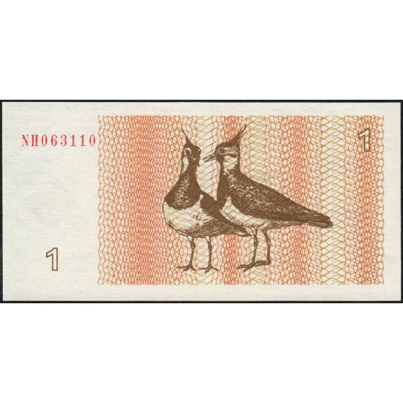 Lituanie - Pick 39 - 1 talonas - Série NH - 1992 - Etat : NEUF