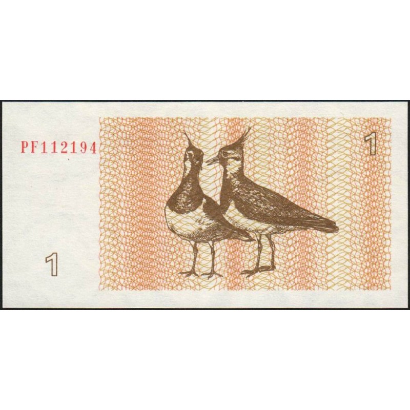 Lituanie - Pick 39 - 1 talonas - Série PF - 1992 - Etat : NEUF