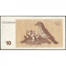 Lituanie - Pick 40 - 10 talonas - Série LI - 1992 - Etat : SUP