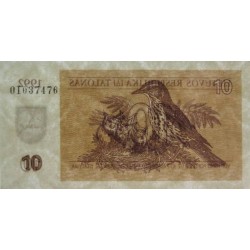 Lituanie - Pick 40 - 10 talonas - Série OI - 1992 - Etat : NEUF