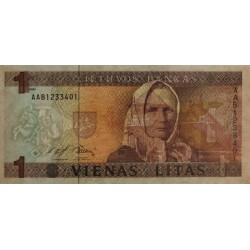 Lituanie - Pick 53a - 1 litas - Série AAB - 1994 - Etat : NEUF