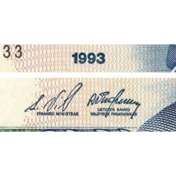 Lituanie - Pick 56a - 10 litu - Série KAB - 1993 - Etat : NEUF