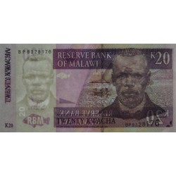 Malawi - Pick 52d - 20 kwacha - Série BP - 31/10/2009 - Etat : NEUF