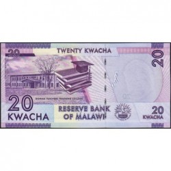 Malawi - Pick 57a - 20 kwacha - Série AA - 01/01/2012 - Etat : NEUF