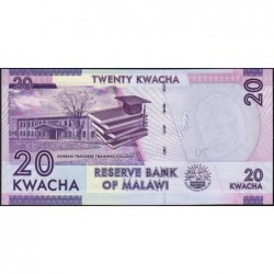 Malawi - Pick 57a - 20 kwacha - Série AB - 01/01/2012 - Etat : NEUF