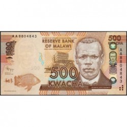 Malawi - Pick 61a - 500 kwacha - Série AA - 01/01/2012 - Etat : NEUF