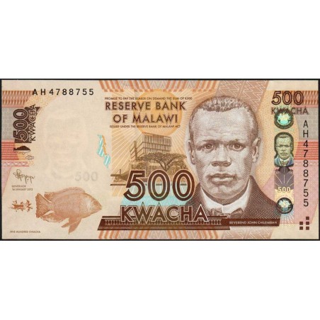 Malawi - Pick 61a - 500 kwacha - Série AH - 01/01/2012 - Etat : NEUF