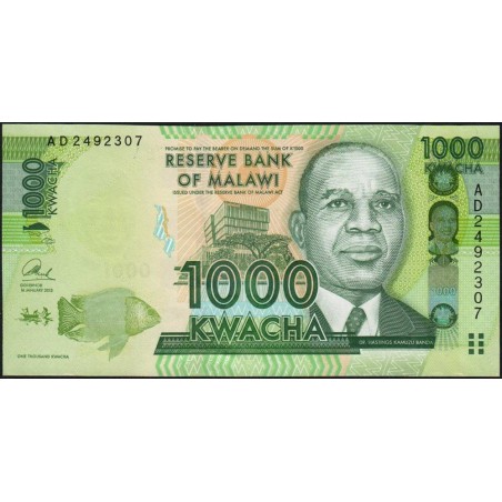 Malawi - Pick 62b - 1'000 kwacha - Série AD - 01/01/2013 - Etat : NEUF