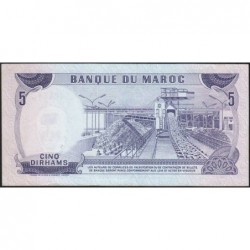 Maroc - Pick 56_1 - 5 dirhams - Série A/81 - 1970 - Etat : SUP+