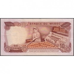 Maroc - Pick 57a_2 - 10 dirhams - Série BC/31 - 1970 - Etat : TTB