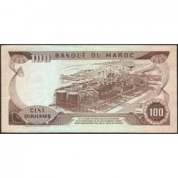 Maroc - Pick 59b - 100 dirhams - Série DD/46 - 1985 - Etat : TTB