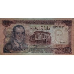 Maroc - Pick 59b - 100 dirhams - Série DD/46 - 1985 - Etat : TTB