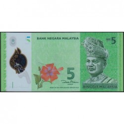 Malaisie - Pick 52a - 5 ringgit - Série AF - 2012 - Polymère - Etat : NEUF