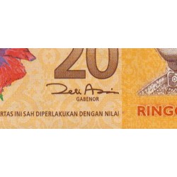 Malaisie - Pick 54a - 20 ringgit - Série CK - 2012 - Etat : NEUF