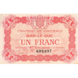 Bar-le-Duc - Pirot 19-15 - 1 franc - 4me émission (1920) - Etat : TTB-