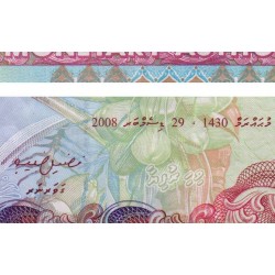 Maldives - Pick 20c - 20 ruffiyaa - Série D - 29/12/2008 - Etat : TTB