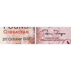 Gibraltar - Pick 20d - 1 pound - Série L - 21/10/1986 - Etat : NEUF