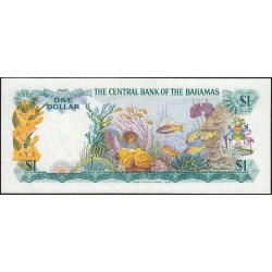 Bahamas - Pick 35a_2 - 1 dollar - Série E/1 - Loi 1974 - Etat : TTB+