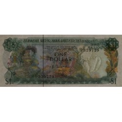 Bahamas - Pick 35a_2 - 1 dollar - Série K/1 - Loi 1974 - Etat : SPL