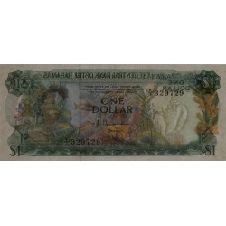 Bahamas - Pick 35a_2 - 1 dollar - Série K/1 - Loi 1974 - Etat : SPL
