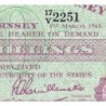 Guernesey - Pick 42b - 10 shillings - Série 17/V - 01/03/1965 - Etat : TTB