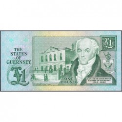 Guernesey - Pick 48a - 1 pound - Série G - 1980 - Etat : NEUF