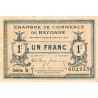 Bayonne - Pirot 21-18 - 1 franc - Série b - 16/01/1915 - Etat : SUP