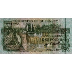 Guernesey - Pick 48a - 1 pound - Série D - 1980 - Etat : NEUF