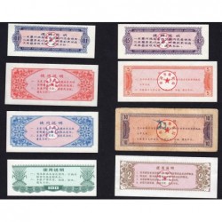 Chine - Lot de 8 billets de nécessité - Lot 12