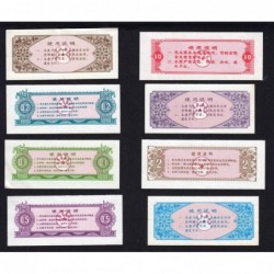 Chine - Lot de 8 billets de nécessité - Lot 13