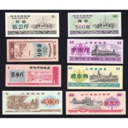 Chine - Lot de 8 billets de nécessité - Lot 14