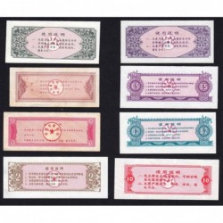 Chine - Lot de 8 billets de nécessité - Lot 14