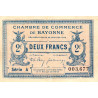Bayonne - Pirot 21-19a - 2 francs - Série A - 16/01/1915 - Etat : TTB