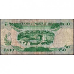 Maurice (île) - Pick 35a - 10 rupees - Série A/43 - 1985 - Etat : TB-