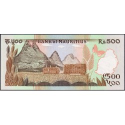 Maurice (île) - Pick 40a - 500 rupees - Série A/2 - 1985 - Etat : NEUF