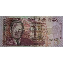 Maurice (île) - Pick 49b - 25 rupees - Série AT - 2003 - Etat : NEUF