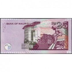 Maurice (île) - Pick 49c - 25 rupees - Série BL - 2006 - Etat : NEUF