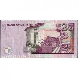 Maurice (île) - Pick 49d - 25 rupees - Série BQ - 2009 - Etat : TB