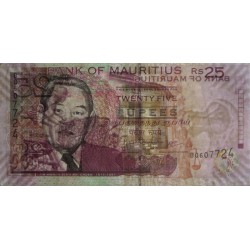 Maurice (île) - Pick 49d - 25 rupees - Série BQ - 2009 - Etat : TB