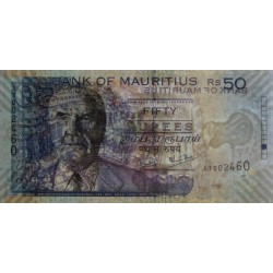 Maurice (île) - Pick 50c - 50 rupees - Série AT - 2003 - Etat : TTB