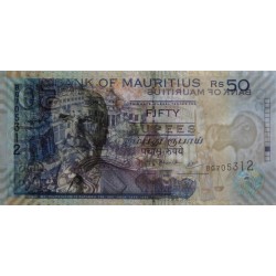 Maurice (île) - Pick 50e - 50 rupees - Série BG - 2009 - Etat : pr.NEUF