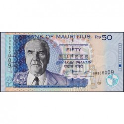 Maurice (île) - Pick 50e - 50 rupees - Série BH - 2009 - Etat : NEUF