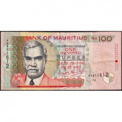 Maurice (île) - Pick 51b - 100 rupees - Série AS - 2001 - Etat : TB
