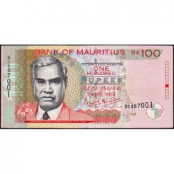 Maurice (île) - Pick 51b - 100 rupees - Série BC - 2001 - Etat : SUP