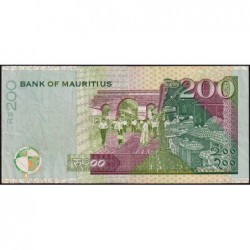 Maurice (île) - Pick 52a - 200 rupees - Série AE - 1999 - Etat : TTB-