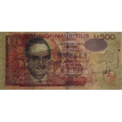 Maurice (île) - Pick 53b - 500 rupees - Série AF - 2001 - Etat : TTB