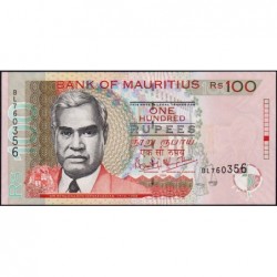 Maurice (île) - Pick 56a - 100 rupees - Série BL - 2004 - Etat : SPL