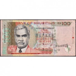Maurice (île) - Pick 56b - 100 rupees - Série BX - 2007 - Etat : TB